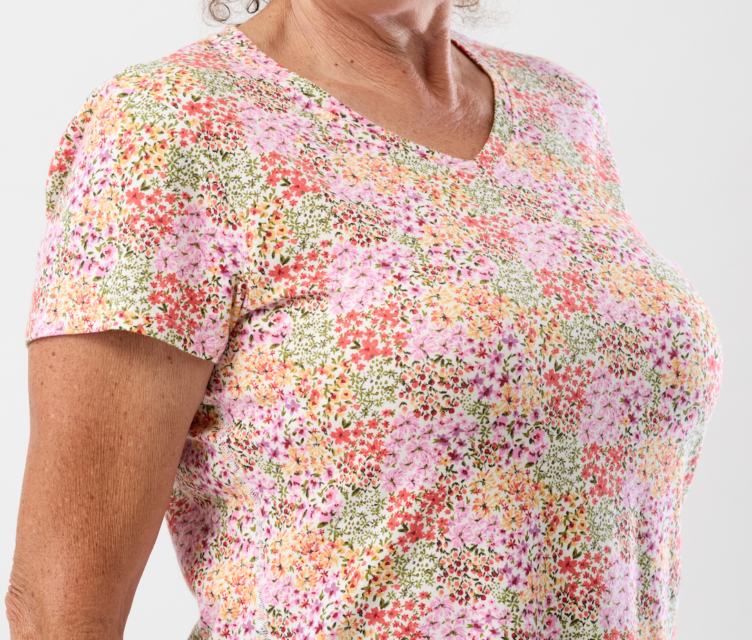 Close up view of the beautiful soft cotton fabric